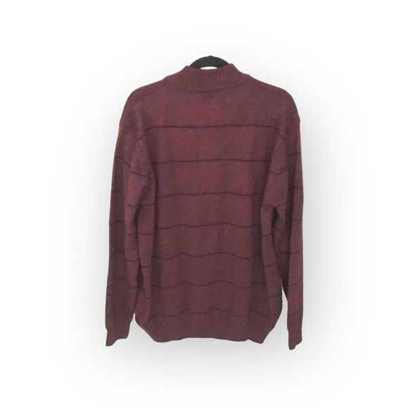 new YSL ⊛ Saint Laurent ⊛ Zip Front Cardigan Wool Sweater ⊛ Burgundy Melange ⊛ - Picture 3 of 16